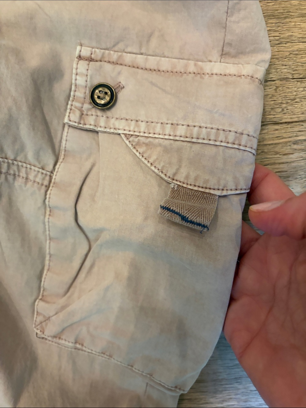 Pilcro Light pink Cargo Pants with Drawstring Ankles - Picture 2 of 6